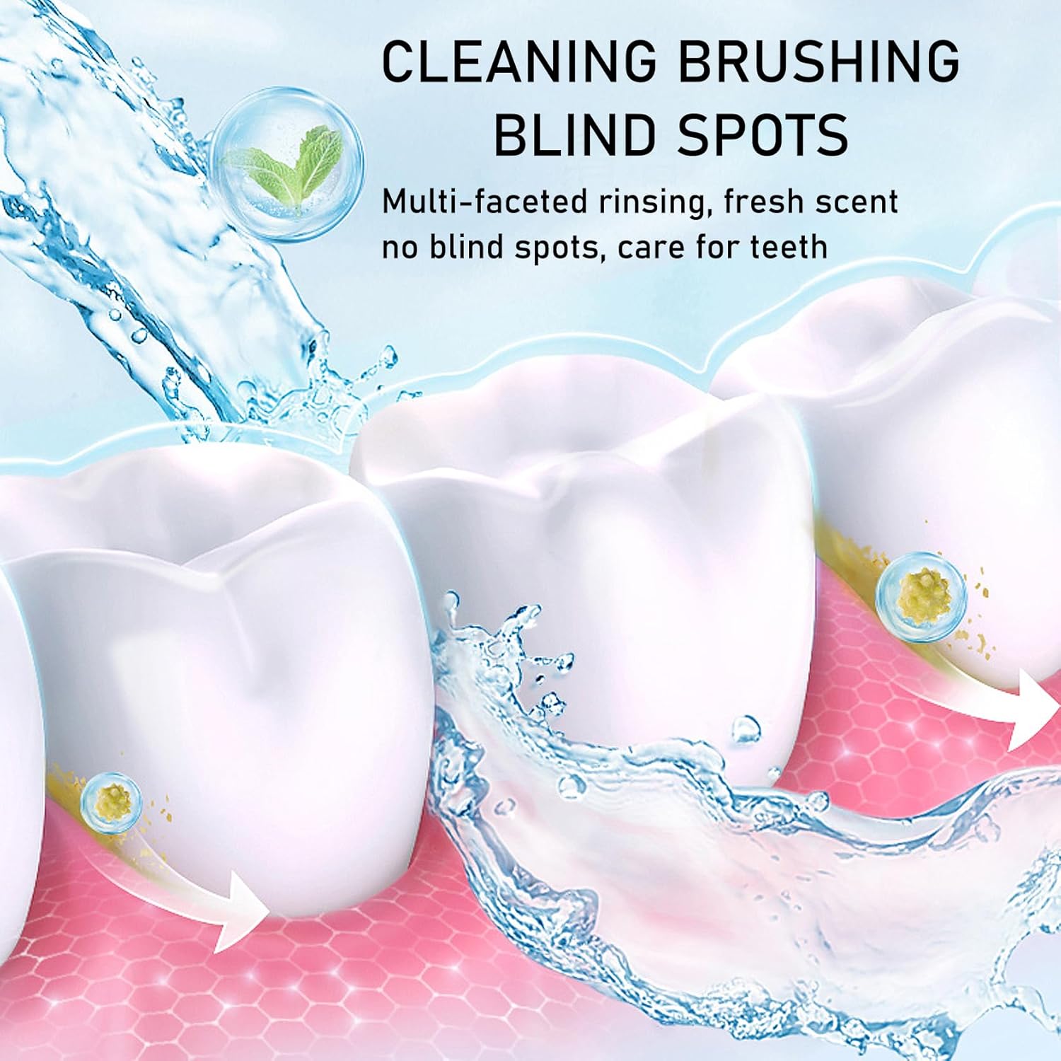 3 Flavors Mini Mouthwash Travel Size, Portable Individual Travel Mouth Wash for Fresh Breath, Refreshing Long Lasting Gentle Oral Care Mouthwash Packs(Pack of 60)