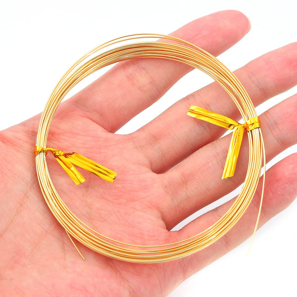 18K Gold Plated Wire 0.6mm 5 Meters Bead Cord for Bracelet Necklace Charm Beading Jewelry Making Findings