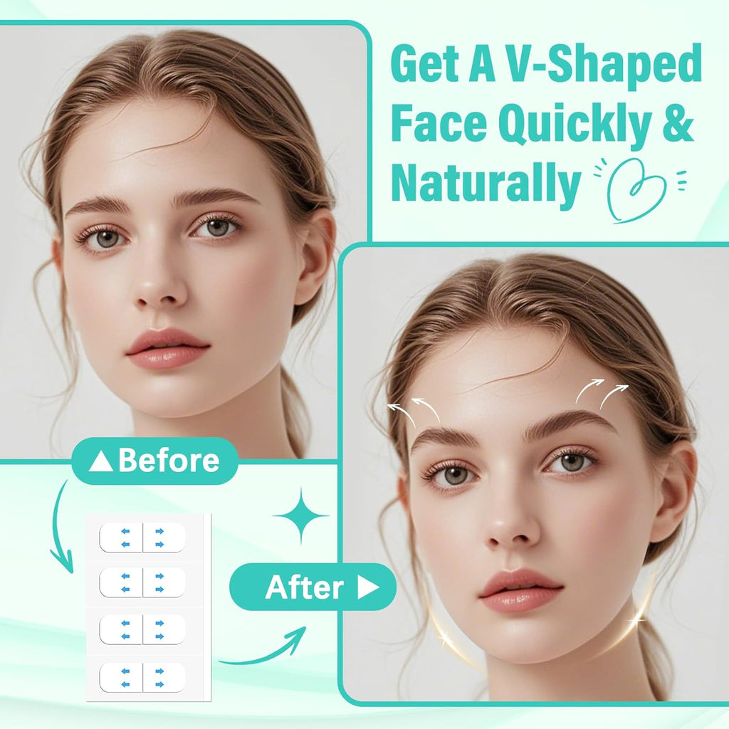 Neck Tape Lifting Invisible, Face Lift Tape Instant Facelift Under Makeup, V Edge Patches Skin Lifter Tapes for Turkey Neck, Loose Sagging Skin, Wrinkle, Jowl, Eye, Double Chin (1 Count (Pack of 200))