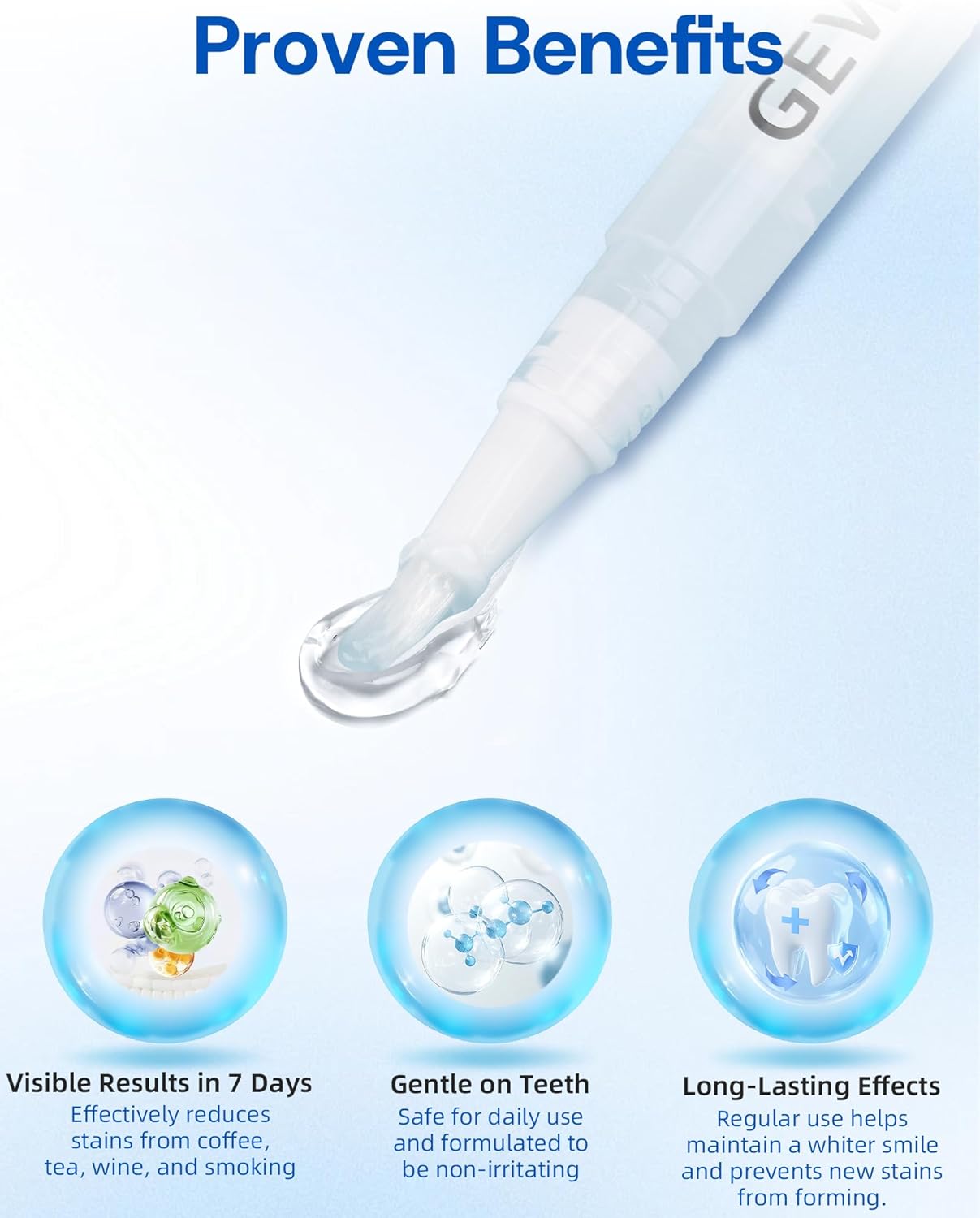 Teeth Whitening Pen 4 Pcs, 35% Carbamide Peroxide Gel, Tooth Paint & Teeth Whitening Gel as Effective Tooth Whitener, Removes Tough Stains Coffee, Wine, Tea, Sensitive Teeth-Friendly, Travel-Portable