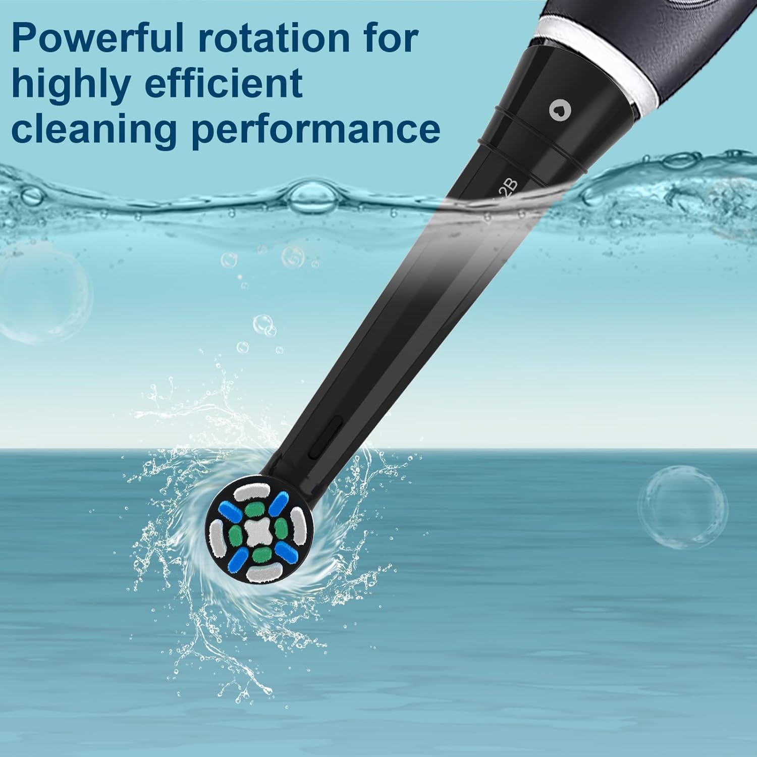 iO Replacement Heads Compatible with Oral B iO 2/3/4/5/6/7/8/9/10 Series Electric Toothbrush,IO Toothbrush Heads Compatible with Oral B iO,Medium-Hard bristles Care for Your Teeth,Black