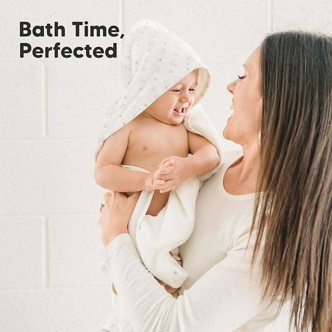 KeaBabies Hooded Baby Towel for Newborn - Viscose Derived from Bamboo Large Baby Bath Towels with Hood for Boys, Girls, Toddler, Extra Absorbent & Soft Newborn Bath Essentials (KeaStory)