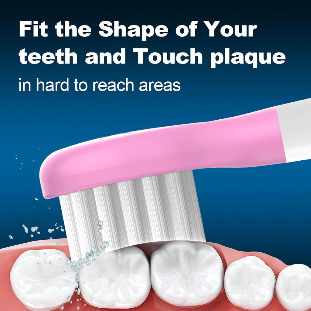 Kids Replacement Toothbrush Heads 10 Pack for Philips Sonicare Electric Toothbrush Soft Brush Head for Child 3-7 for Boy Girl,Pink