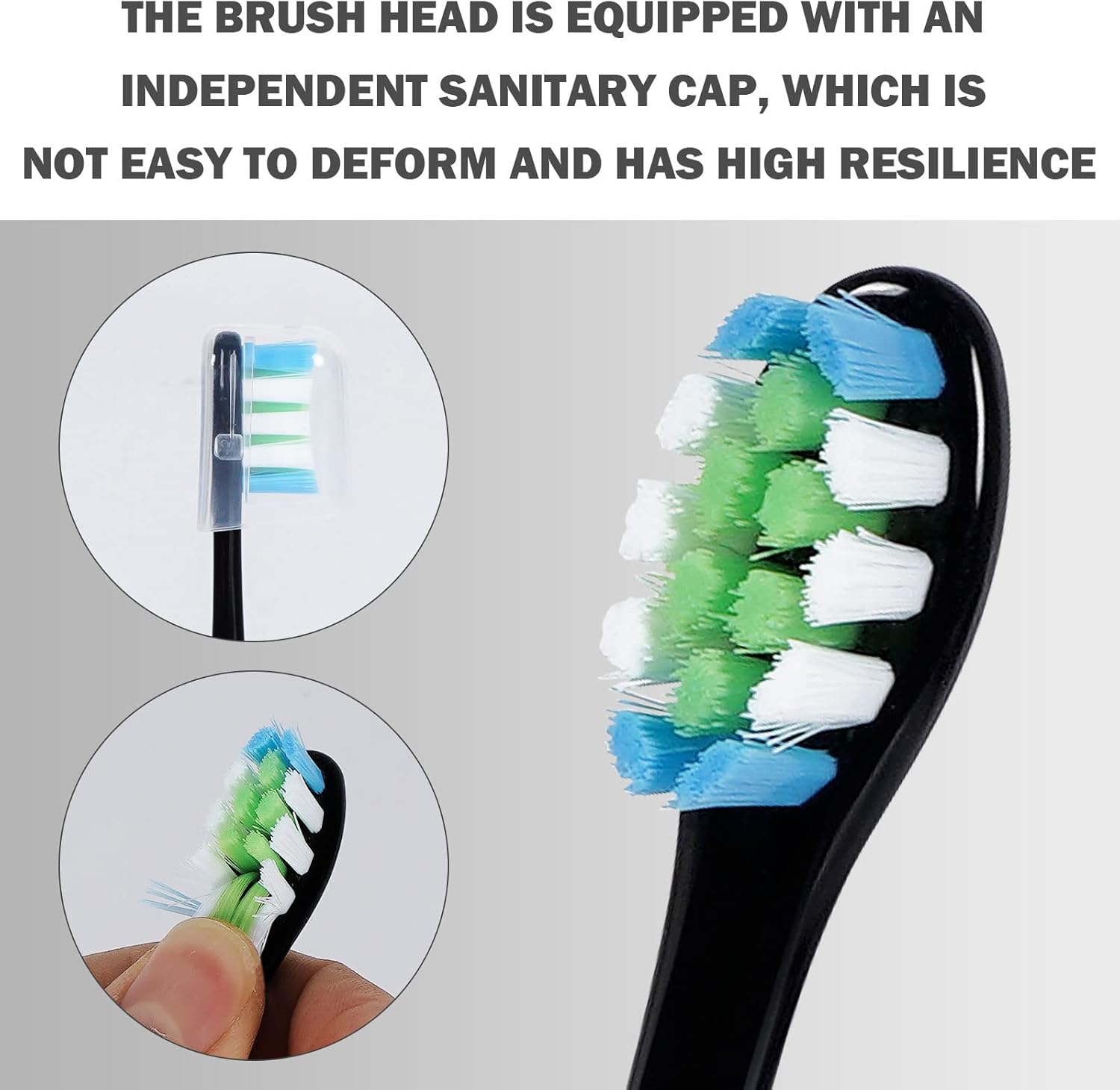 GTHUNDER Electric Rreplacement Toothbrush Heads Suitable for Oclean.with Hygienic Caps,Vacuum-Packed.Fits Adapted for All Oclean Models x pro Elite, X, X Pro,Flow,F1,Air 2-4Pcs(Pink)