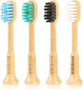 Bamboo Toothbrush Heads Compatible with Philips One by Sonicare, Soft Castor-Oil Bristles, Biodegradable Toothbrush Replacement Heads, Eco-Friendly & Daily Cleaning