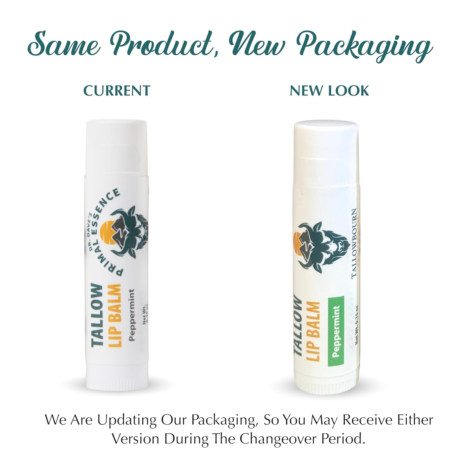 Moisturizing Tallow Lip Balm – Grass-Fed Beef Tallow with Organic Coconut Oil, Beeswax, and Vitamin E – Lip Balm Set – Variety Pack – Travel Essential – 3-Pack