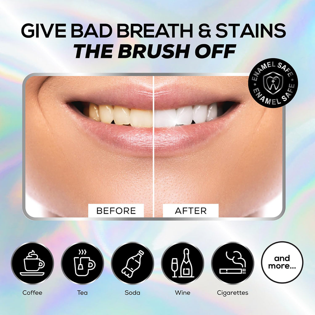 Venus Visage Activated Charcoal Toothpaste for Whitening - Effective Teeth Whitening Toothpaste for Surface Stains - Peppermint Flavor (3.7 oz/105 g)