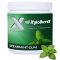 XyloBurst Gum | Xylitol Chewing Gum | Sugar Free, Gluten Free, Keto Friendly | Aspartame Free Gum For Oral Health | Spearmint | 100-Count Jar