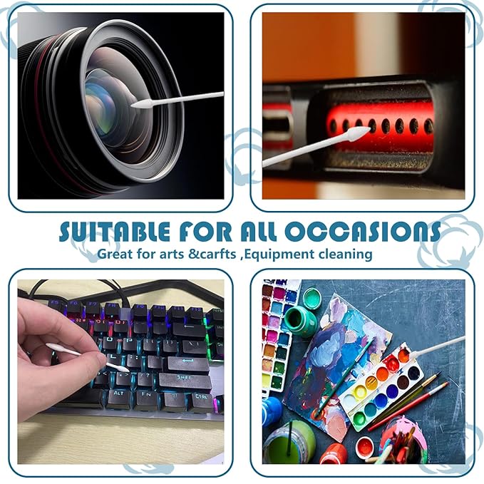 Precision Tip Cotton Swabs/Double Pointed Cotton Buds for Makeup 1000pcs