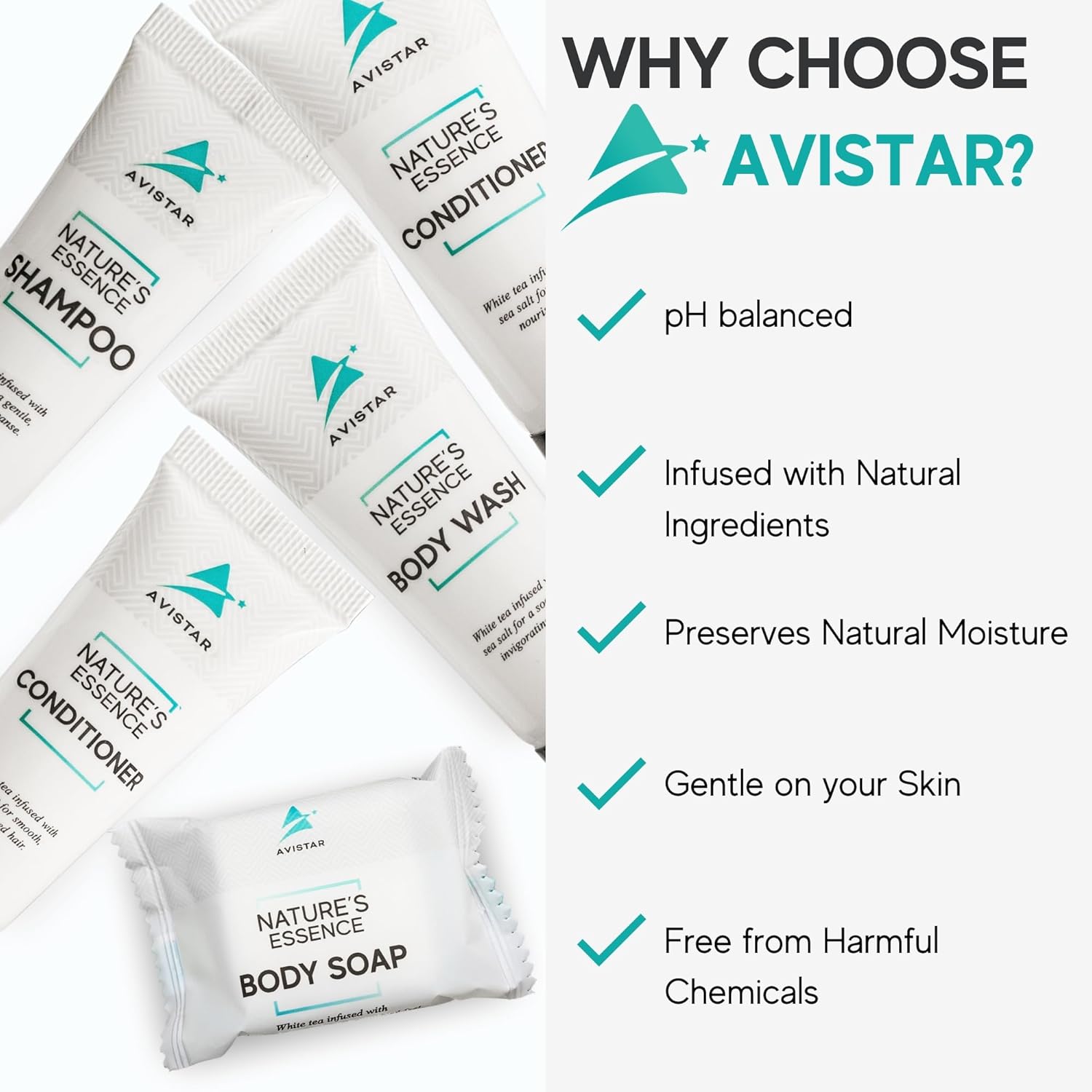 180 Piece Hotel Soap & Bulk Toiletries - Travel Essentials for Hosts & Guests - Hotel Shampoo & Conditioner Supplies for Guests, Hotel Toiletries Bulk Set, Mini Bulk Travel Size Toiletries