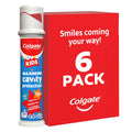 Colgate Kids Toothpaste Pump with Fluoride for Cavity Protection, Ages 6+, ADA Accepted, Bubble Fruit, 4.4 Ounce, 6 Pack