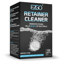 EZGO Retainer Cleaner Tablets, Denture Cleaning Tablets for Mouth Guard, Night Guard and Removable Dental Appliances, Removes Stains, Bad Odor, Plaque in 3 Minutes, 4 Months Supply (120 pcs)