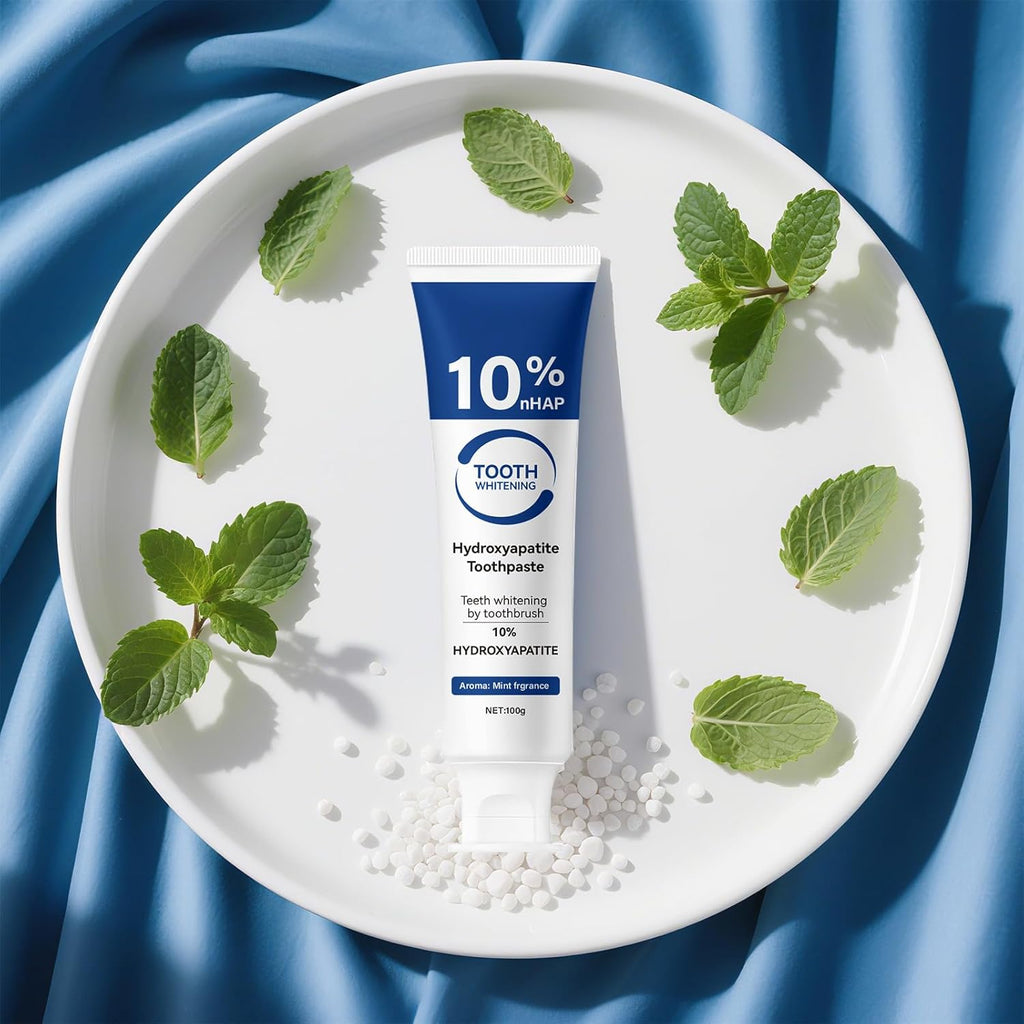 10% Hydroxyapatite Toothpaste for Advanced Enamel Protection, Appropriate for Tooth Strengthening Sensitive Teeth, Gentle and Effective Formula, Fresh Mint Breath, Daily Use for Oral Care Health