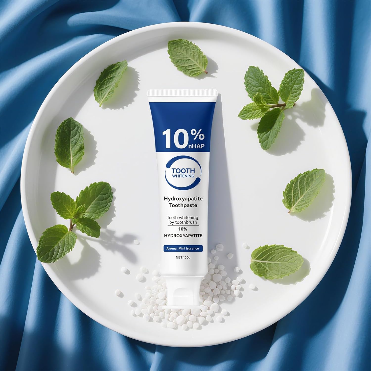 10% Hydroxyapatite Toothpaste for Advanced Enamel Protection, Appropriate for Tooth Strengthening Sensitive Teeth, Gentle and Effective Formula, Fresh Mint Breath, Daily Use for Oral Care Health