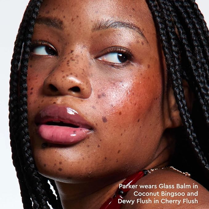 Glow Recipe Glass Balm Lip Treatment - 12Hr Hydrating Lip Balm & Moisturizer with Hyaluronic Acid to Smooth, Plump & Protect from Dryness, High Shine Finish - Coconut Bingsoo (15 ml)