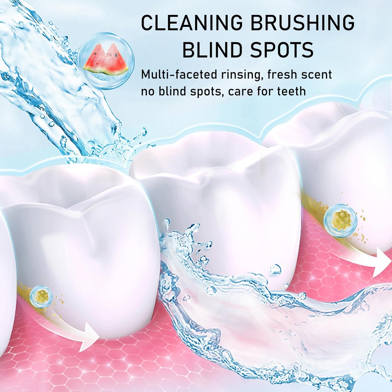 Mini Mouthwash Travel Size,Watermelon Flavor Portable Individual Travel Mouth Wash for Fresh Breath, Refreshing Long Lasting Gentle Oral Care Mouthwash Packs(Pack of 20)