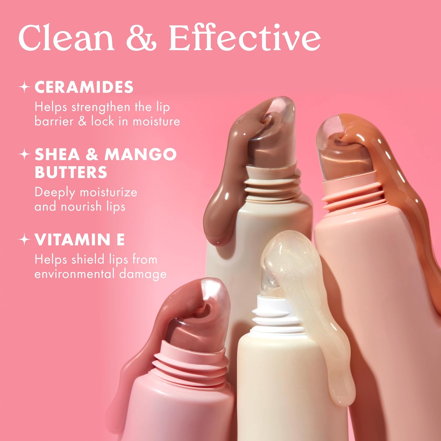 Kopari Lip Love Moisture Balm in Pink Strawberry SPF 30-100% Mineral Zinc Oxide Lip Sunscreen, Ceramide Hydrating Tinted Lip Balm, Clean Vegan & Reef-Friendly, 0.35 oz