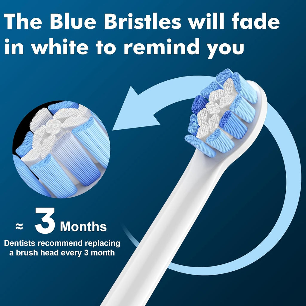 Compact Replacement Toothbrush Heads Compatible for Philips Sonicare C1 C2 G2 HX6024 Better Gum Health, Smaller Heads for Hard-to-Reach Areas, White, 4 Packs Sonic Electric Brush Head