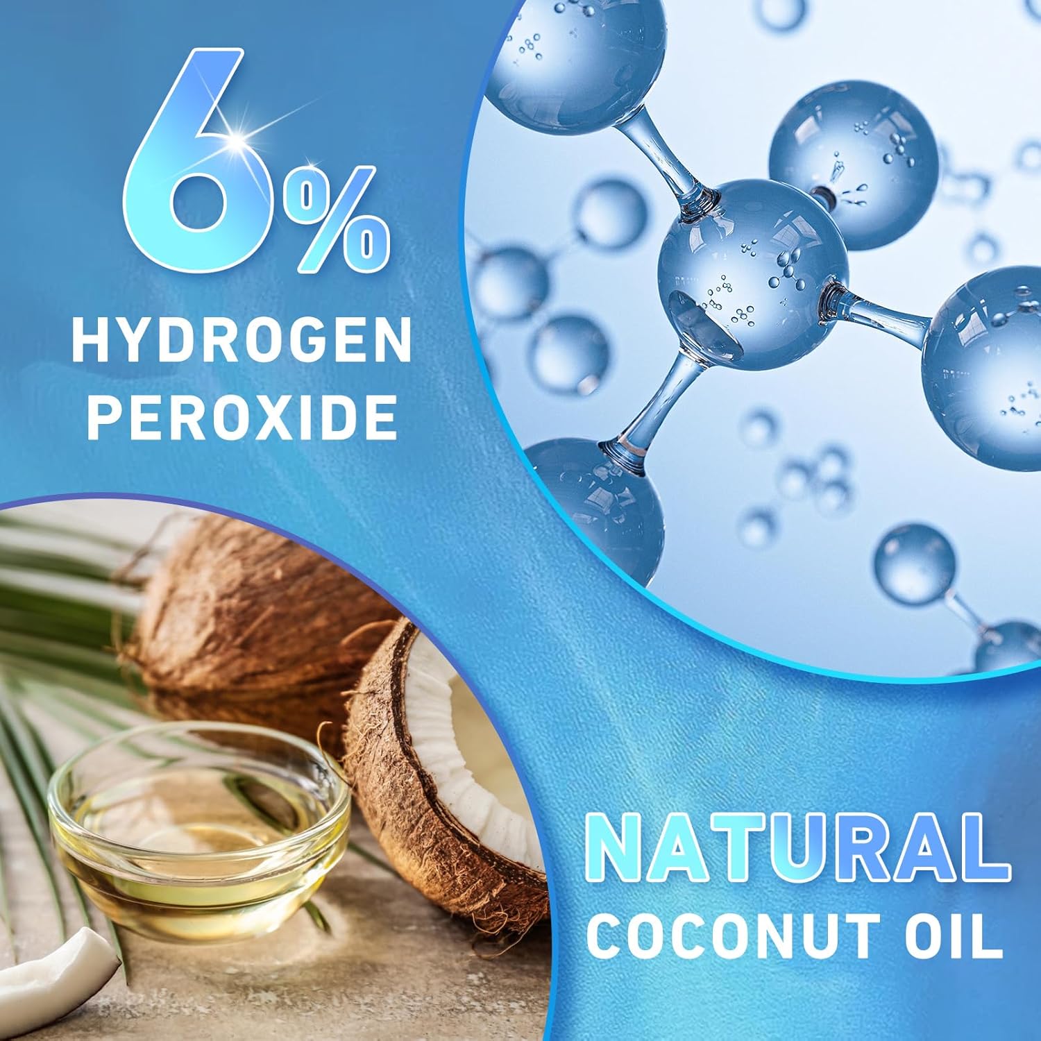 Teeth Whitening Strips - Professional White Strips for Sensitive Teeth Whitening Kit, Enamel Safe Coconut Whitener Strip for Teeth Whitening, Effective for Teeth Stains Remove (28 Strips)