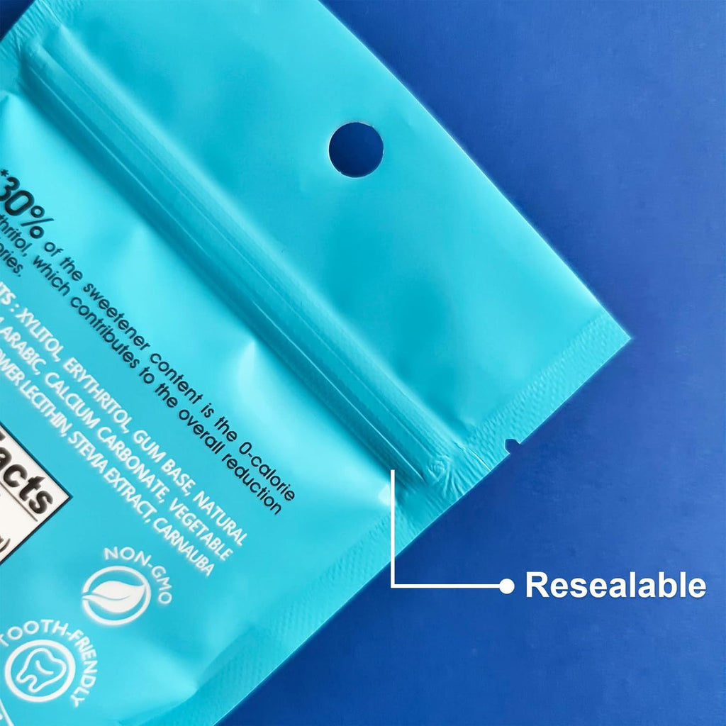 DC24 DAILY CARE Gum, Aspartame Free & Sugar Free Gum, Xylitol Chewing Gum with Erythritol, Low-Calorie, Sugarless, Natural Peppermint, 50 Pieces (Pack of 2)