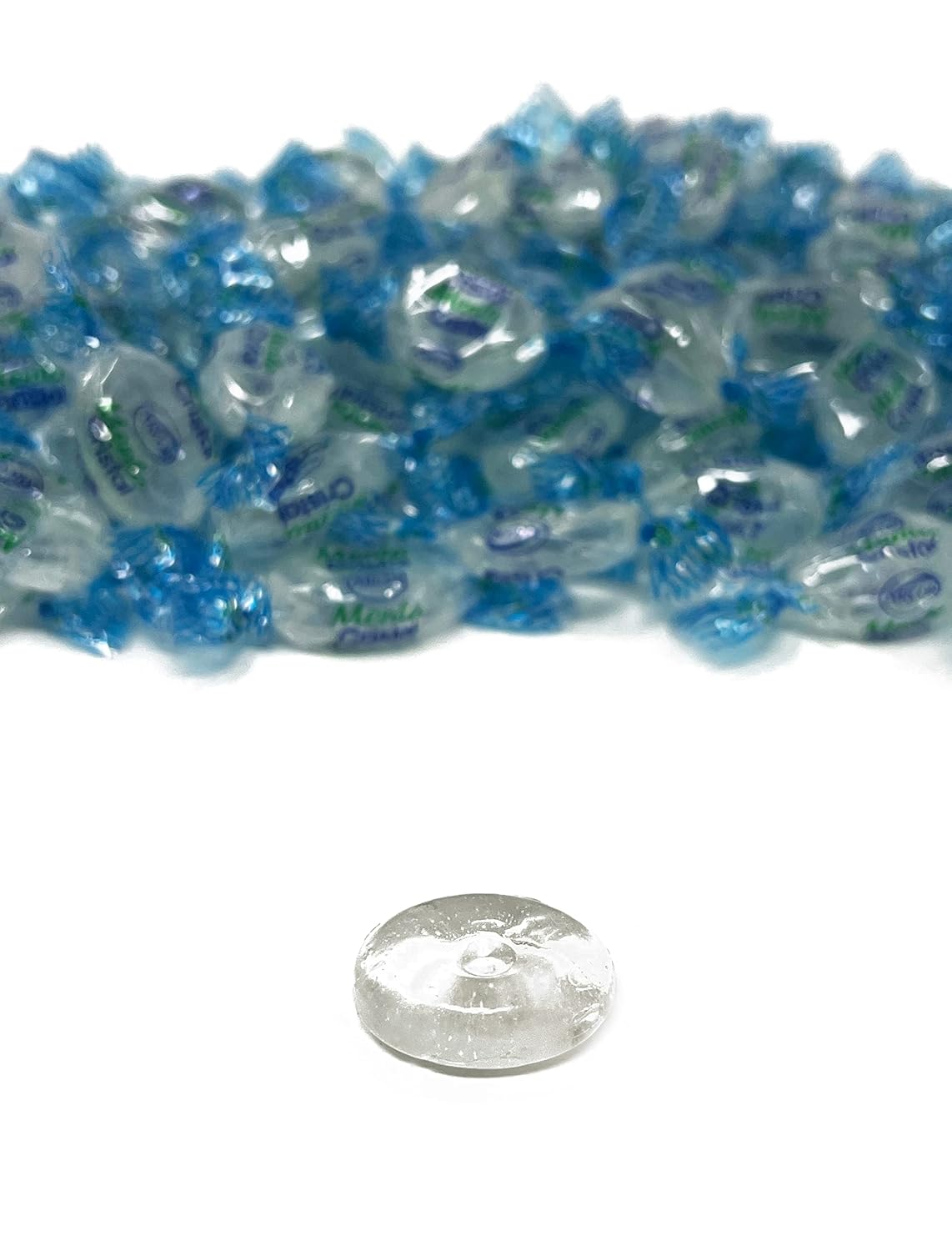 Holiday Crystal Clear Mints - 10 lbs - Clear Refreshing and Elegant After Dinner Mint Hard Candies - Bulk American Vintage Candy Assortment - Individually Wrapped, 160 oz.