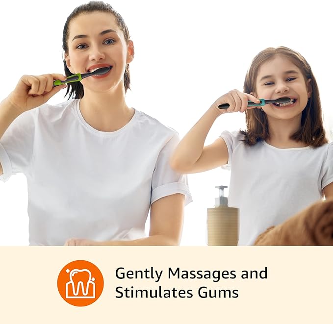 Amazon Basics Electric Toothbrush | Pulsating | Deep Cleaning | 2 Count