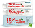 10% Nano Hydroxyapatite Toothpaste, SLS & Fluoride Free Remineralizing Toothpaste for Sensitive Teeth, Whitening, Antiplaque, Fresher Breath, Mineral Toothpast for Adults(4.23oz,Mint)
