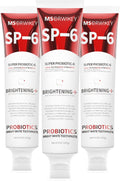 SP-6 Probiotic Whitening Toothpaste - Enhanced Formula with 6 Probiotics for Teeth Whitening and Gum Health - Enamel-Safe, Fluoride-Free, Fresh Mint Flavor, 4.6oz (3)
