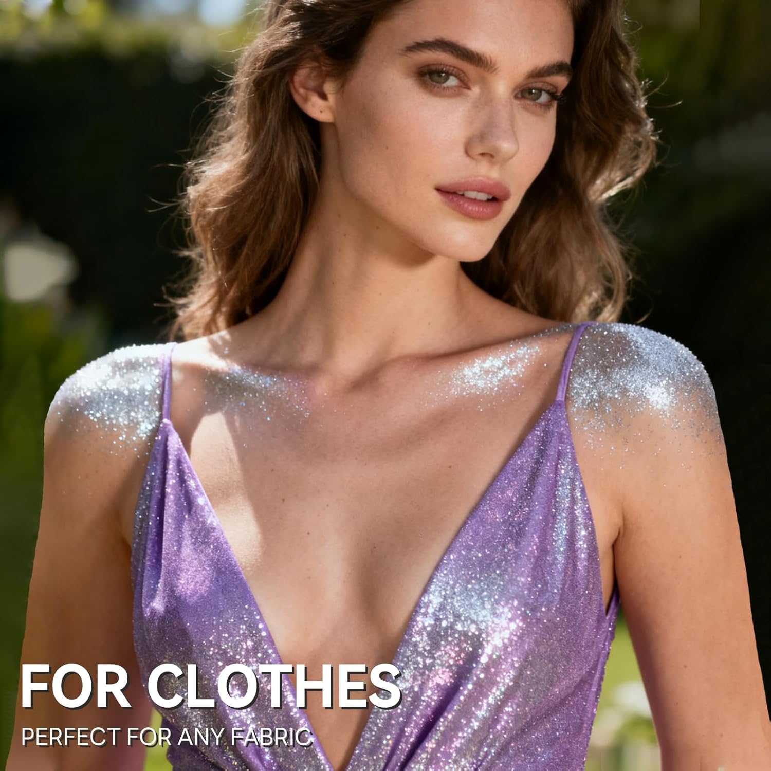 Pure Silver Glitter Spray for Face, Body, Hair and Clothes, Holographic Glitter Hairspray for Festival, Rave, Prom, Concert, Stage Makeup, Quick Dry, Long Lasting Shimmer, Lightweight, 4.05 fl oz