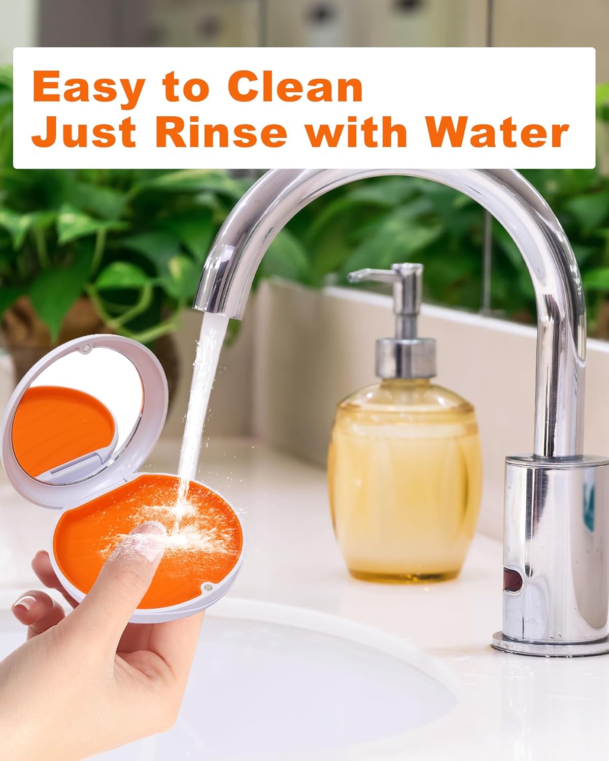 2 Pack Retainer Case with Mirror Kits, Aligner Case Compatible with Invisalign, Slim Night Guard Cases with Aligner Removal Tool, Brush and Chew, White