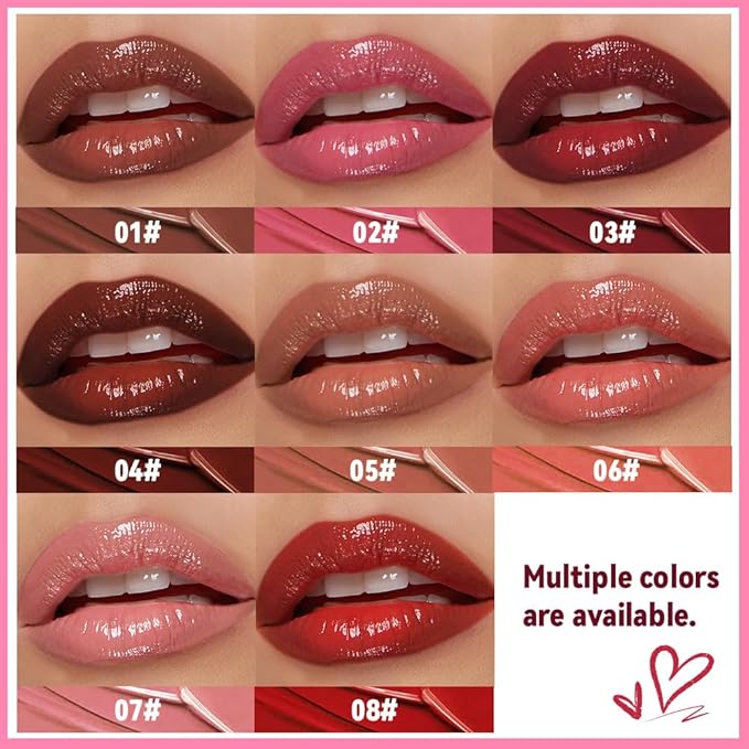 Wine Red Honey Tinted Lip Stain Lip Balm Lip Gloss Lipstick, Sheer Hydrating Lip Stains Tint, Moisturizing Lip Color for All Skin Tones, Nourishing Lip Balm with a Hint of Natural Black Cherry