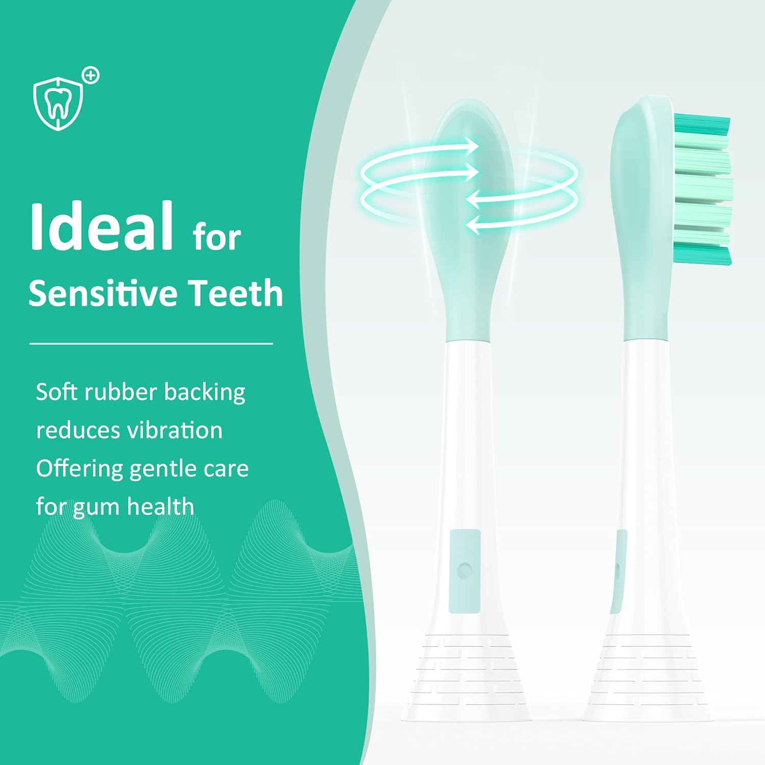 Replacement Toothbrush Heads Compatible with Philips Sonicare Electric Brush and More Click-on Handles 8 Pack White