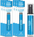 EverSmile AlignerFresh Cleaning Spray for Invisalign and All Clear Aligners and Retainers – On-the-Go Cleaning & Teeth Whitening, Kills Bacteria, Fights Bad Breath – Mint Flavor, 10ml (6 Pack)