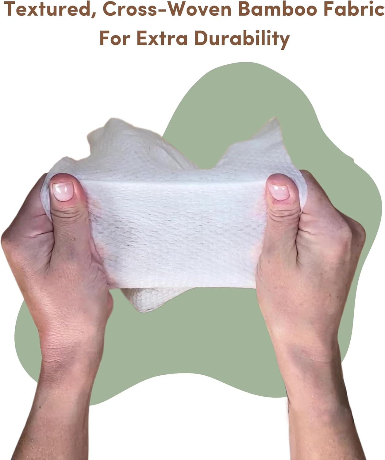 Terra Bamboo Dry Baby Wipes: Biodegradable Bamboo Fiber Wipes, Unscented, Sensitive Skin, 1 Pack of 48