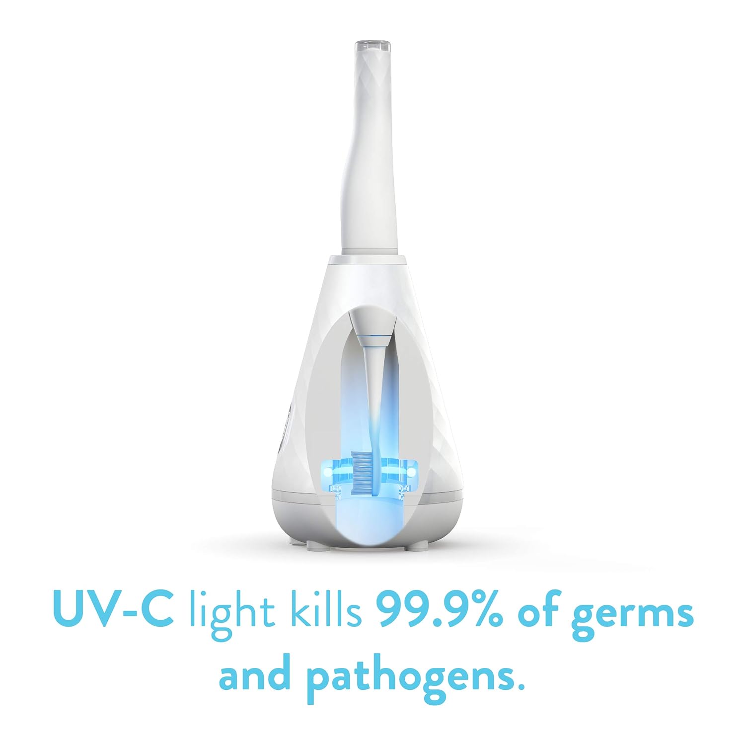 Tao Clean UV Sanitizing Sonic Toothbrush and Cleaning Station, Electric Toothbrush, Dual Speed Setting, White