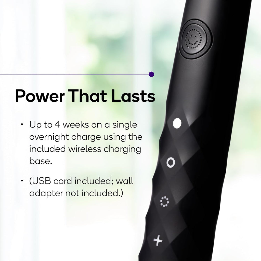 Burst Original Sonic Electric Toothbrush for Adults (Black) | Soft Bristle Deep Clean Stain & Plaque Removal | 3 Modes: Teeth Whitening, Sensitive & Massage