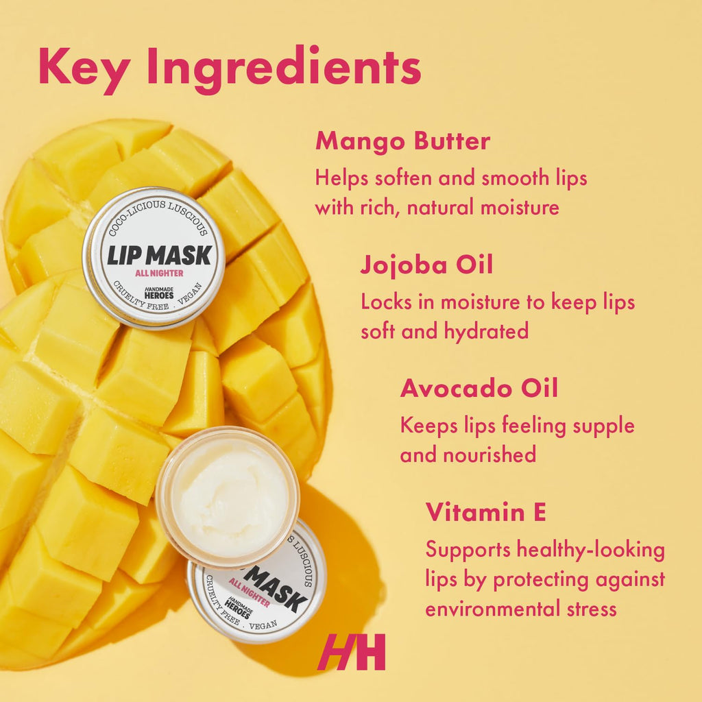 100% Natural Lip Scrub Vegan Conditioning Coconut Lip Exfoliator Gentle Exfoliant Sugar Lip Polish and Lip Exfoliator Scrubber for Chapped and Dry Lips (Lip Scrub and Mask Gift Set) Stocking Stuffers