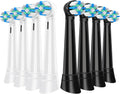 8 Pack IO Replacement Heads Compatible with Oral B iO 2/3/4/5/6/7/8/9/10 Series Electric Toothbrush, Brush Heads Compatible with Oral B iO for Gentle Dental Care (Black/White)