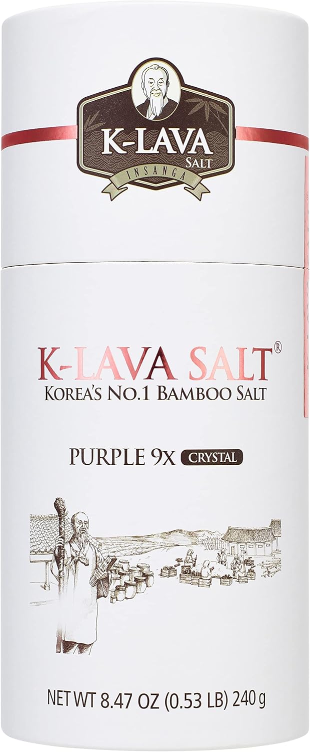 K-LAVA SALT—Korea's No.1 Bamboo Salt—Purple 9X, Crystal, 8.47 Ounce