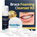 Teeth Whitening for Braces, Braces Cleaner Foam, Brace Teeth Whitening kit for Under Metal, Ceramic, Brackets & Wires. Cleaning Kit, Use w/Toothbrush or Trays No Sensitivity. Minty, Teens, Adults