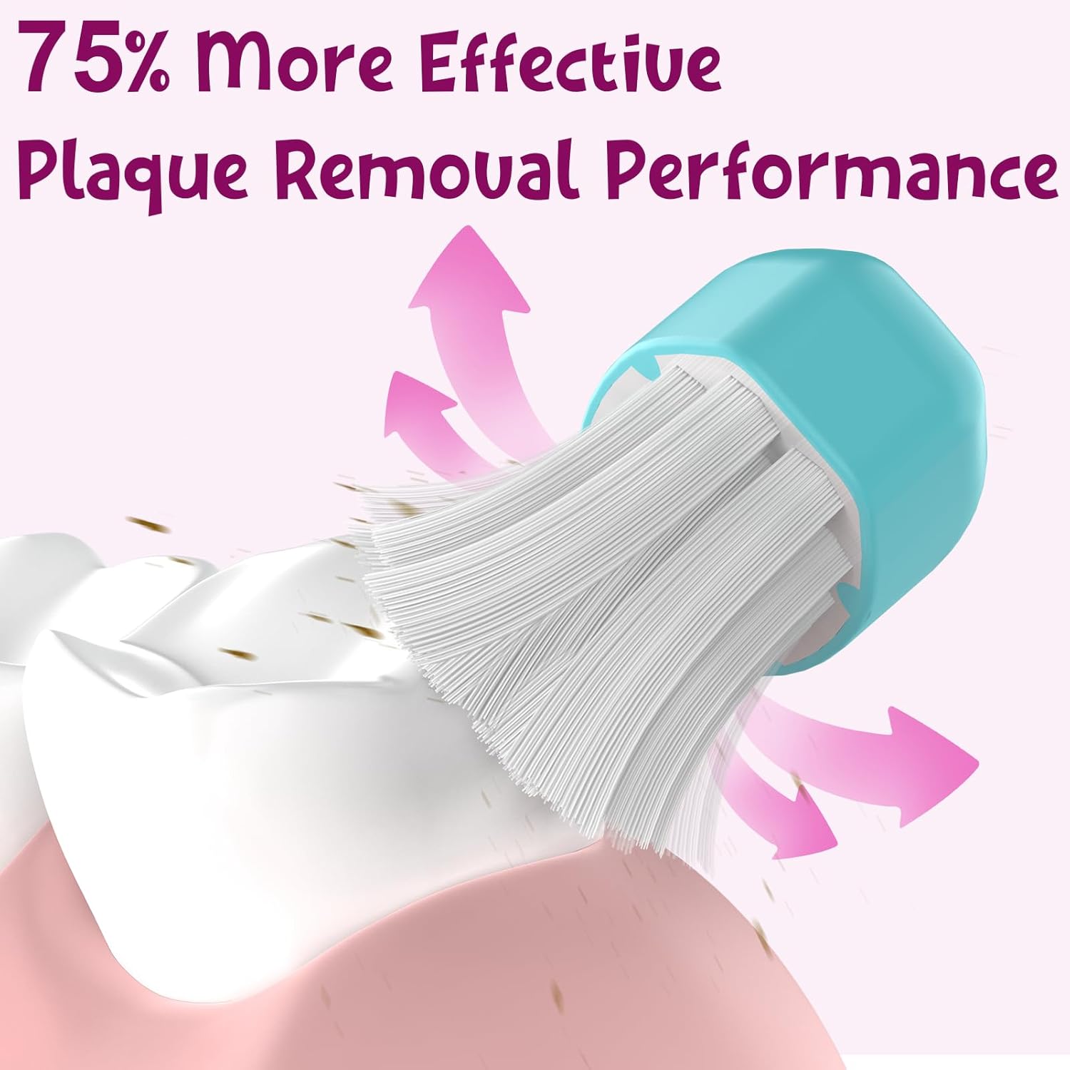 Kids Replacement Toothbrush Head for Sonicare: Ofashu Children Sonic Electric Toothbrush Brush Head for Philips 6321 6340 6032/94 6042, 8 Packs for Boys Girls 7+, Pink & Green