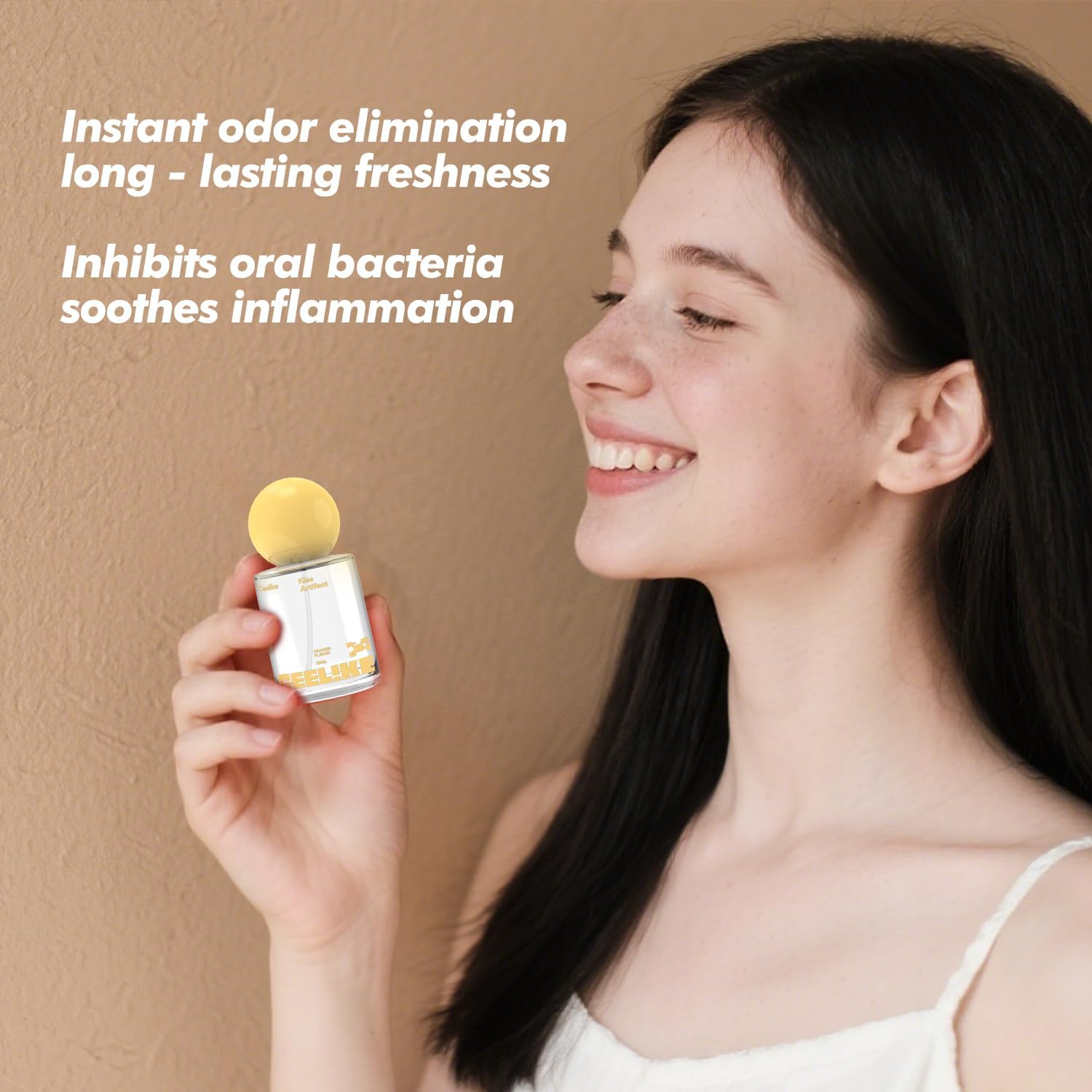 Oral Spray – Fresh Breath, Dual Cooling Experience & Convenient On-The-Go Design – Perfect for Freshening Breath Anywhere, Anytime (Orange, 2 Count)