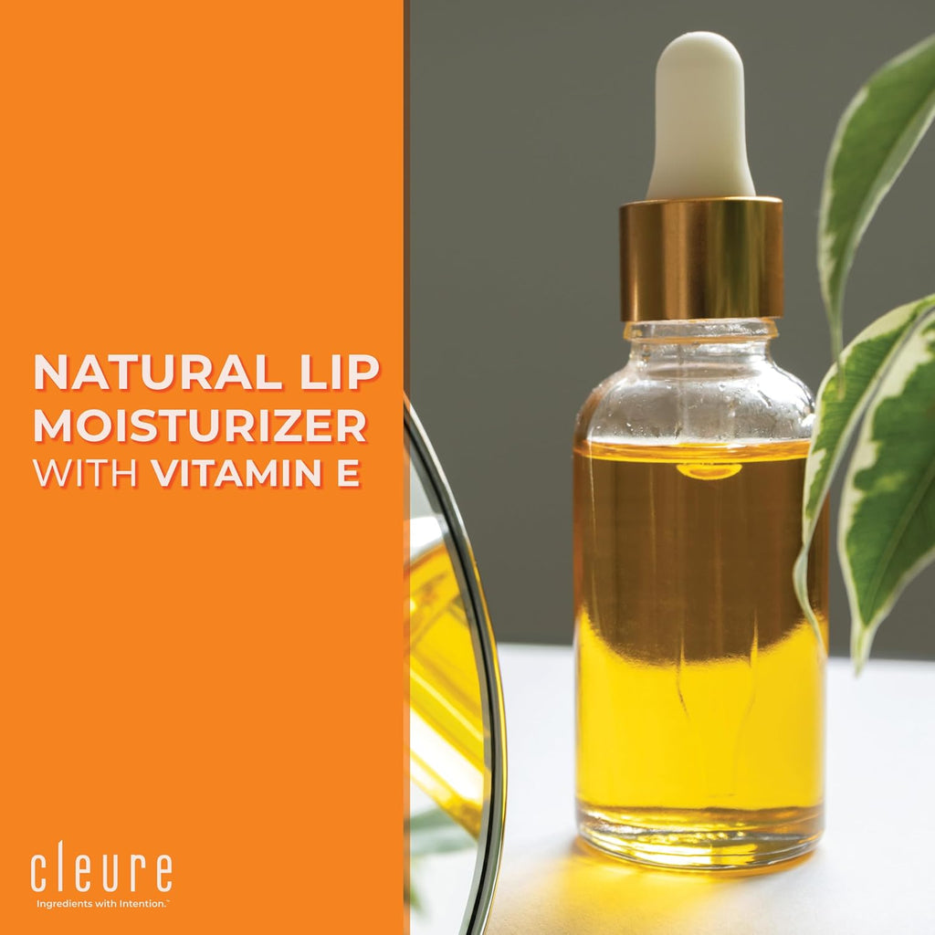 Cleure Organic All Natural Lip Balm - Paraben Free, Fragrance Free, Flavor Free, & Petroleum Free SPF Lip Balm & Hydrating Lip Butter (.15 oz, 6 Pack)