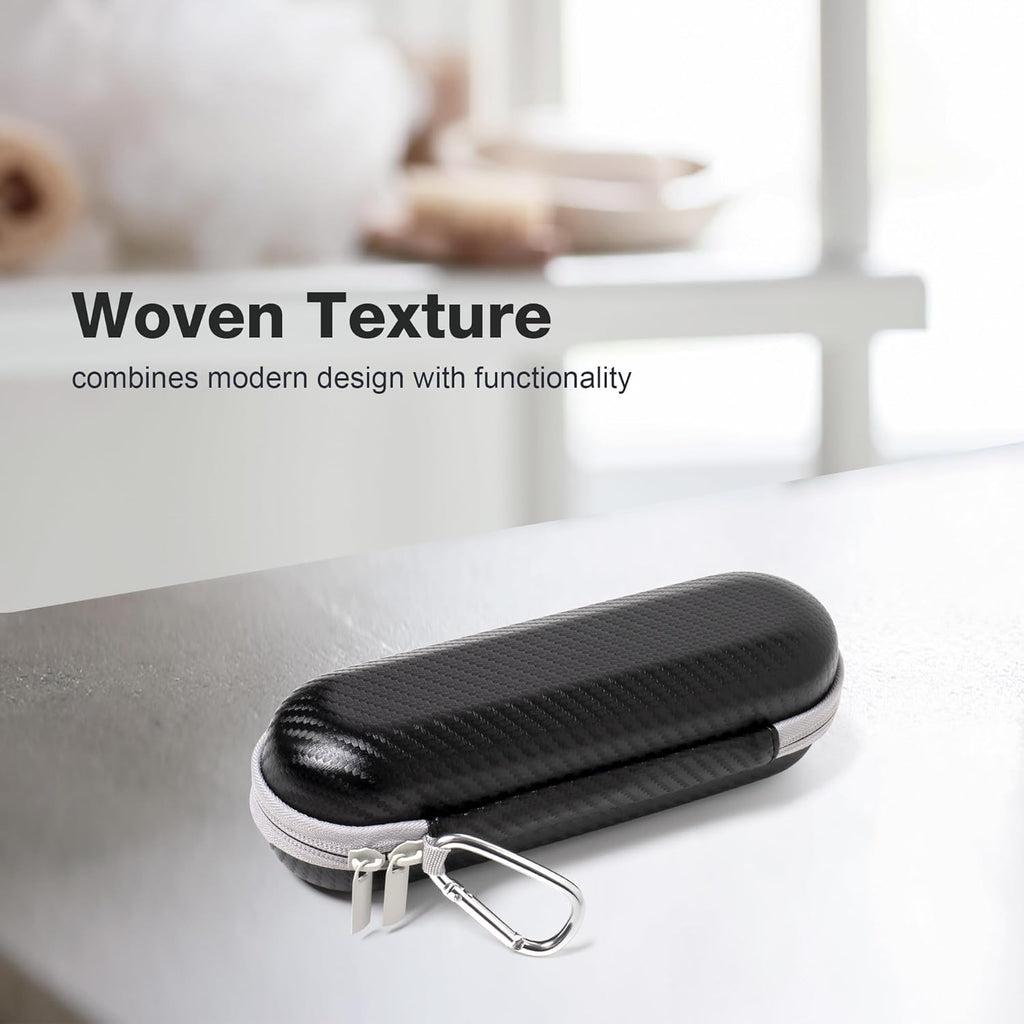 Nincha Hard Shell Electric Toothbrush Case - for Oral-B iO/Pro/Smart Series, Philips Sonicare Electric Toothbrush, Bigger Size Travel Case Fits all Powered Toothbrushes and Accessories Black