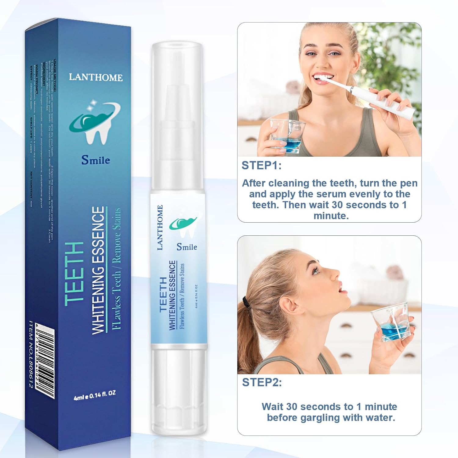 Teeth Whitening Pen, Teeth Whitening Essence Pen, Teeth Whitening Essence, Teeth Whitening Gel, Intensive Teeth Stains Removal, Reduce Teeth Yellowing (3PCS)