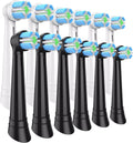 IO Replacement Brush Heads Compatible with OralB iO Series 10/9/7/8/6/5/4/3/2/ Electric Toothbrushes Replacement Heads (6Black+6White, 12 PCS)