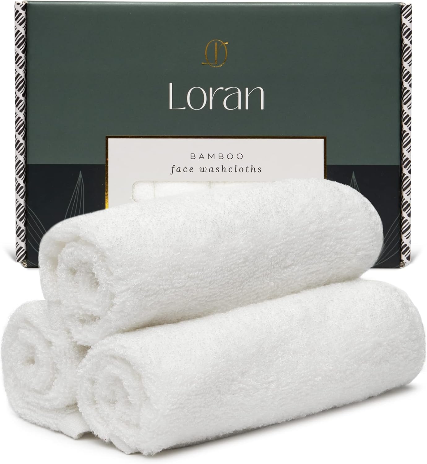 White Washcloths Set of 6 Soft Facial Cloths 10” x 10” 100% Viscose Derived from Bamboo Spa-Like Feel Silky Face Cloth for Skin Cleansing