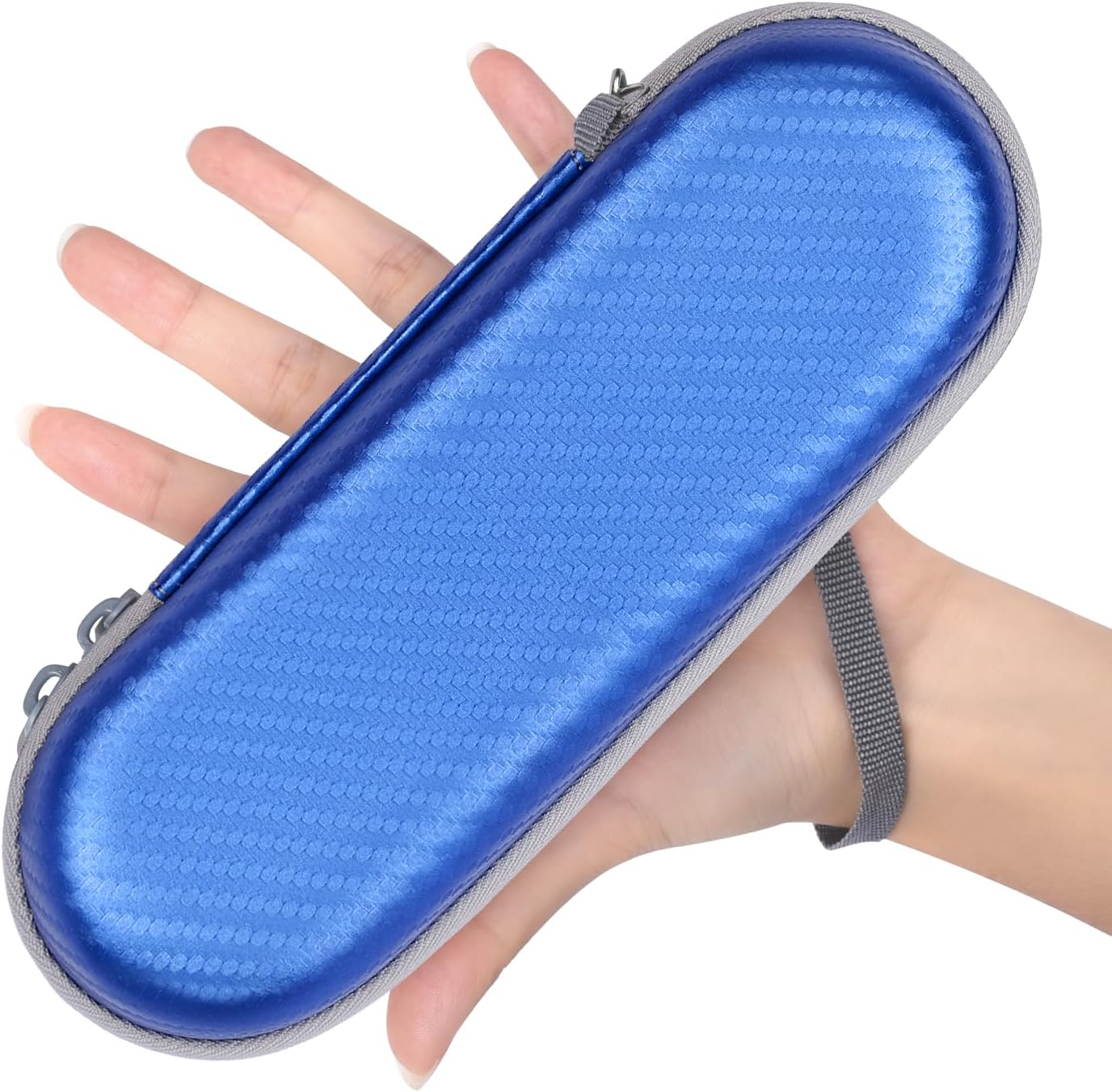 Electric Toothbrush Travel Case, Hard Storage Case with 6pcs Electric Toothbrush Caps