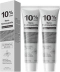 10% Hydroxyapatite Toothpaste for Advanced Enamel Repair & Sensitivity Relief, Fluoride-Free, Fresh Mint, Gentle Daily Toothpaste for Whitening & Fresh Breath (2-Pack)