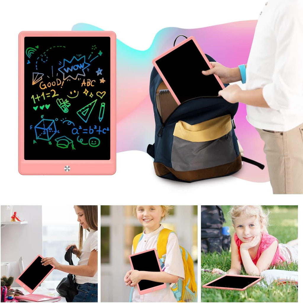 Toddler Toys for 3-6 Years Old Girls Boys, LCD Writing Tablet 8.5 Inch Doodle Board, Electronic Drawing Tablet, Drawing Pads,Travel Gifts for Kids Age 3 4 5 6 7 Year Old Girls Boys (Pink)